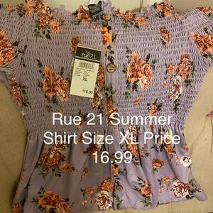I am selling a rue 21 cute shirt